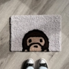 a bathing ape, bape monkey custom rug